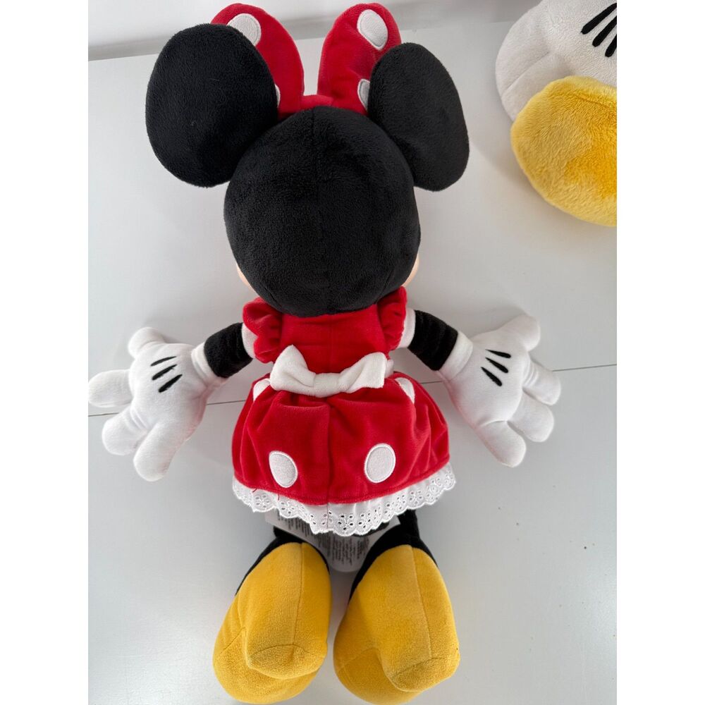 Disney Mickey Minnie Mouse Plush Set 2 Stuffed Toys Disney Store - Picture 5 of 11